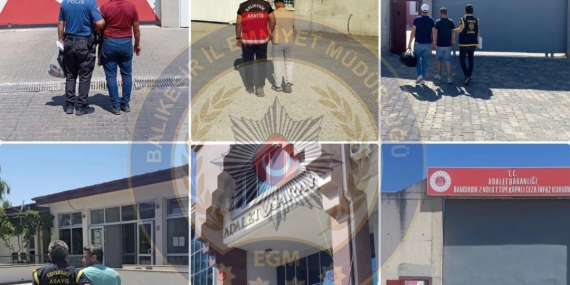 Balıkesir’de Aranan Şahıslara Yönelik Operasyon: 46 Kişi Yakalandı