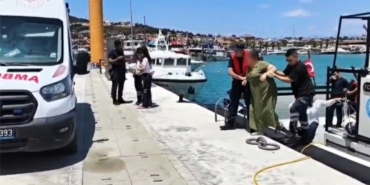 AYVALIK AÇIKLARINDA 1 ŞAHSIN TIBBİ TAHLİYESİ GERÇEKLEŞTİRİLDİ