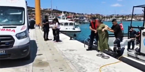 Ayvalık açıklarında 1 şahsın tıbbi tahliyesi gerçekleştirildi