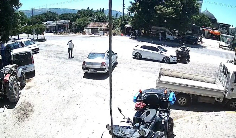 Erdek’te korkutan kaza: Takla atan ATV’den sağ kurtuldu