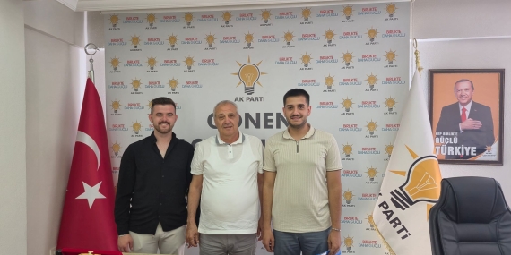 AK Parti Gençlik Kolları Bölge Koordinatörü Hitay Gönen İlçe Başkanlığı’nı Ziyaret Etti
