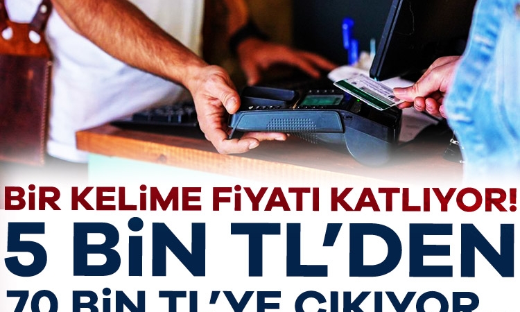 Bir kelime fiyatı katlıyor! 5 bin TL’den 70 bin TL’ye çıkıyor…