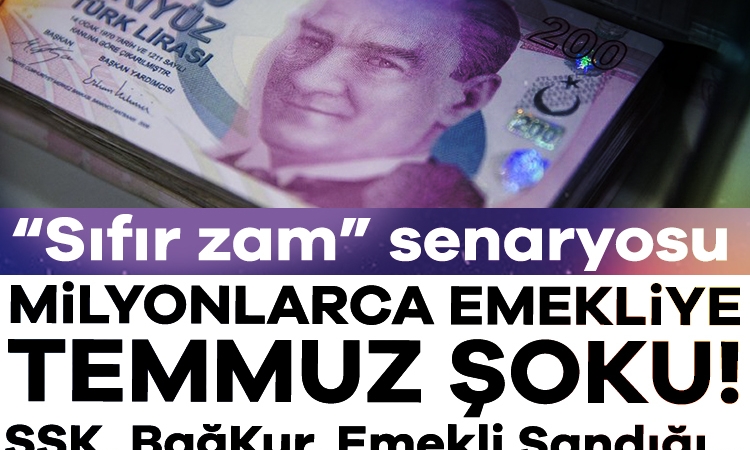 Milyonlarca emekliye temmuz şoku! SSK, BağKur, Emekli Sandığı…