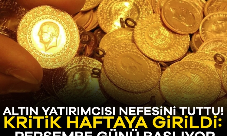 Altın yatırımcısı gözünü Perşembe gününe çevirdi!