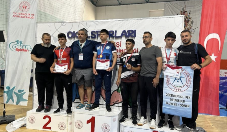 Gönenli Sporcu Türkiye Üçüncüsü Oldu
