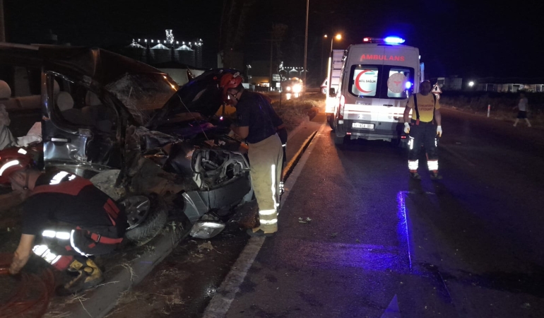 Bandırma-Bursa Karayolu’nda tek taraflı kaza: 1 yaralı