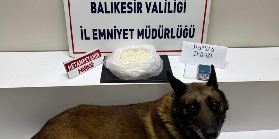 Balıkesir’de 1 kilo 156 gram metamfetamin ele geçirildi