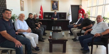 BURHANİYE’DE ELAZIĞLILAR KAYMAKAM ATİLLA’YI ZİYARET ETTİ