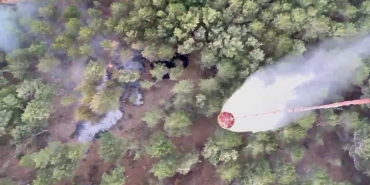 KAZDAĞLARI'NDA ÇIKAN ORMAN YANGINI KISA SÜREDE KONTROL ALTINA ALINDI