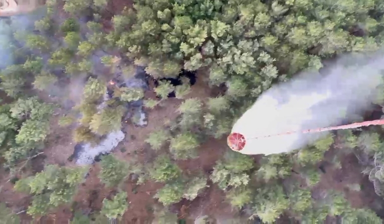 Kazdağları’nda çıkan orman yangını kısa sürede kontrol altına alındı