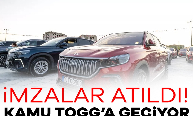 İmzalar atıldı! Kamu Togg’a geçiyor