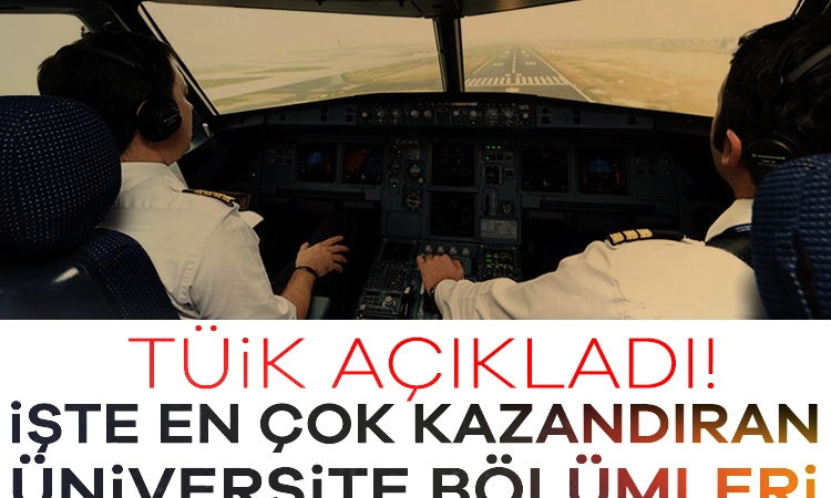TÜİK açıkladı: İşte en çok kazandıran üniversite bölümleri
