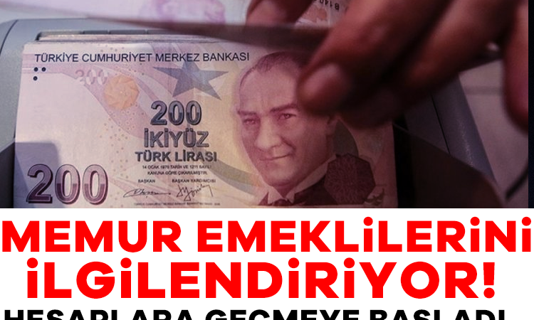 Memur emeklilerini ilgilendiriyor! Hesaplara geçmeye başladı…