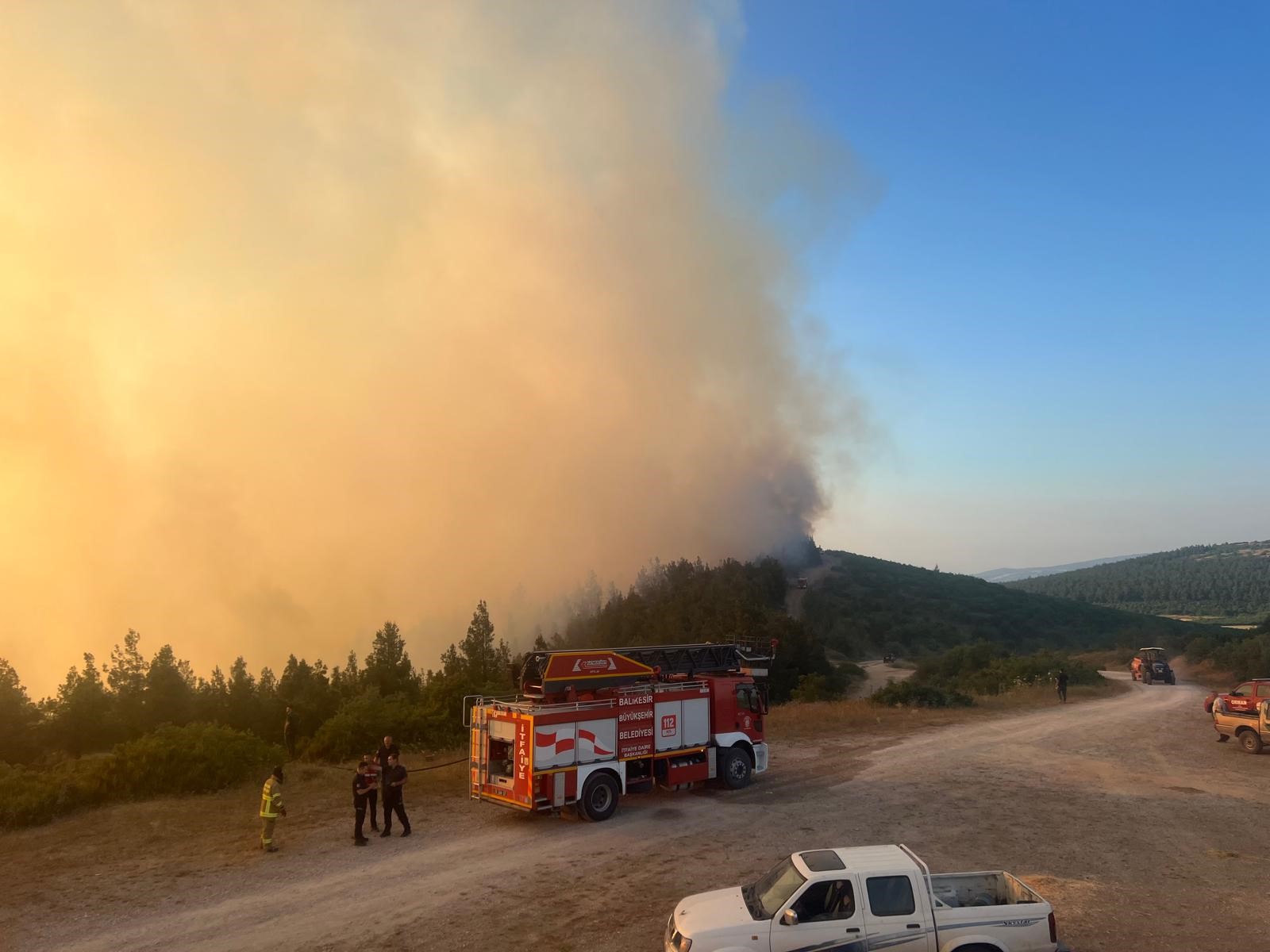BALIKESİR'DE ORMAN YANGINI