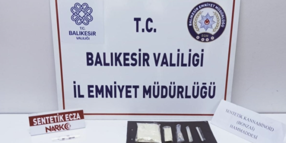 Balıkesir’de uyuşturucu operasyonu: 2 gözaltı