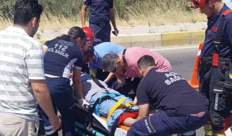 Balıkesir’de tek taraflı trafik kazası: 1 kişi yaralandı