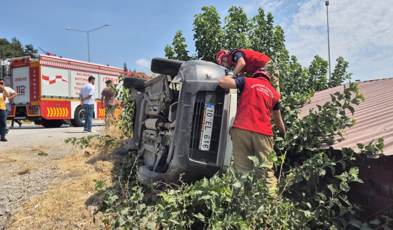 Susurluk’ta trafik kazası: 1 kişi yaralandı